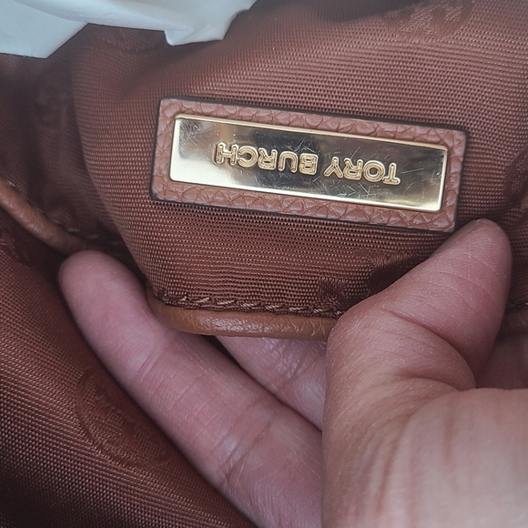 NWT Tory burch Thea mini classic tan colored  backpack pebbled leather - Picture 6 of 7